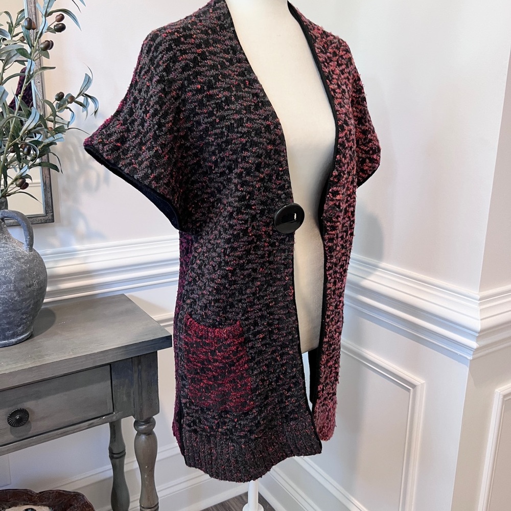 Anthropologie Curio Color Block Button /Snap Fron… - image 7